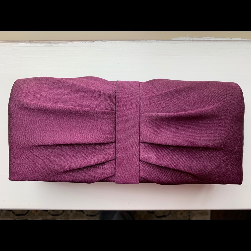 Purple clutch purse